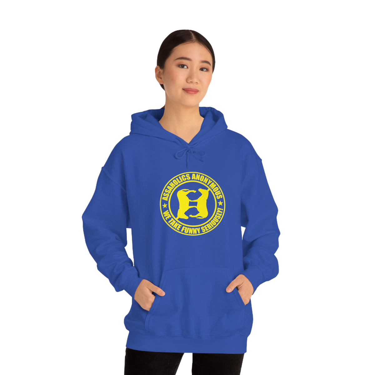 We Take Funny Seriously Unisex Heavy Blend™ Hooded Sweatshirt