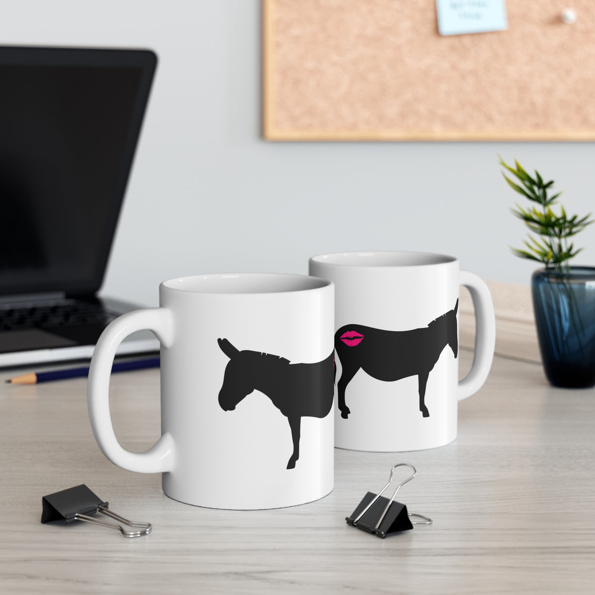 Kiss My Donkey Mug (Pt. 1 - No Words Needed)