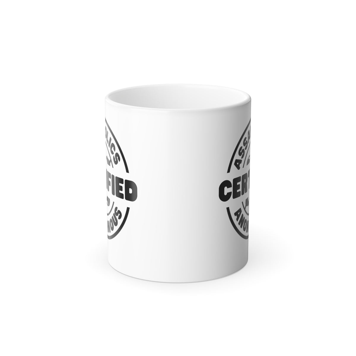 Magic Message Reveal Mug - Certified Assaholics Anonymous