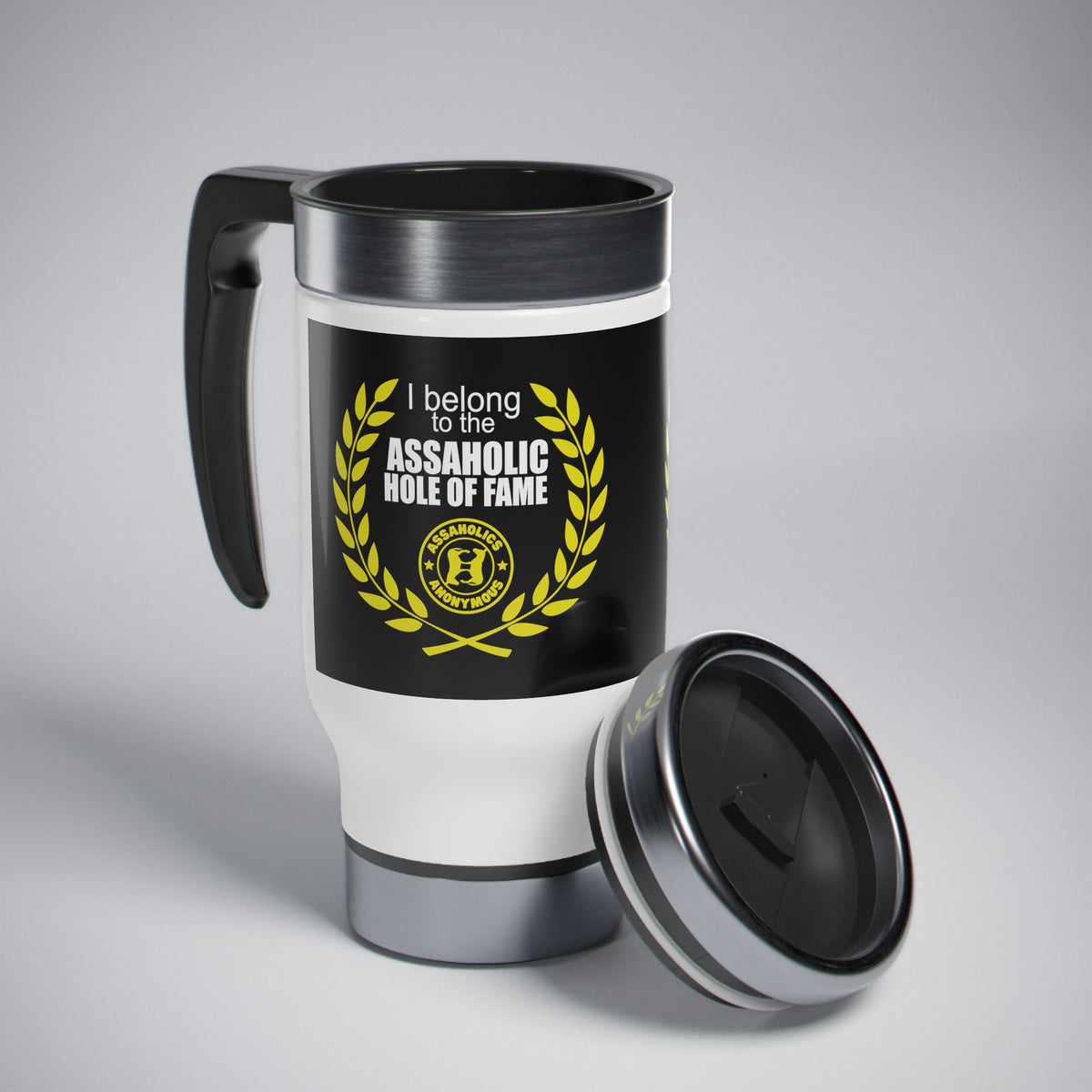 Assaholic Hole of Fame Stainless Steel Travel Mug