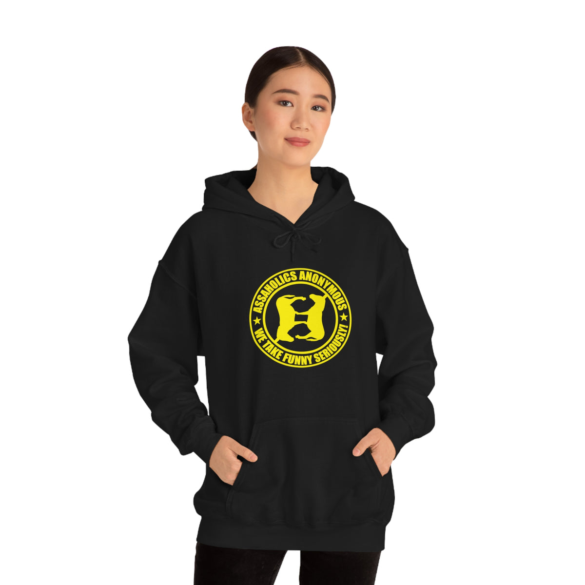 We Take Funny Seriously Unisex Heavy Blend™ Hooded Sweatshirt