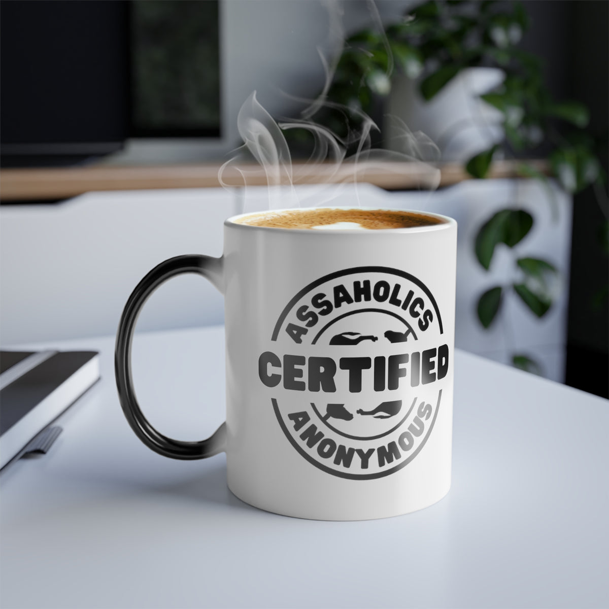 Magic Message Reveal Mug - Certified Assaholics Anonymous