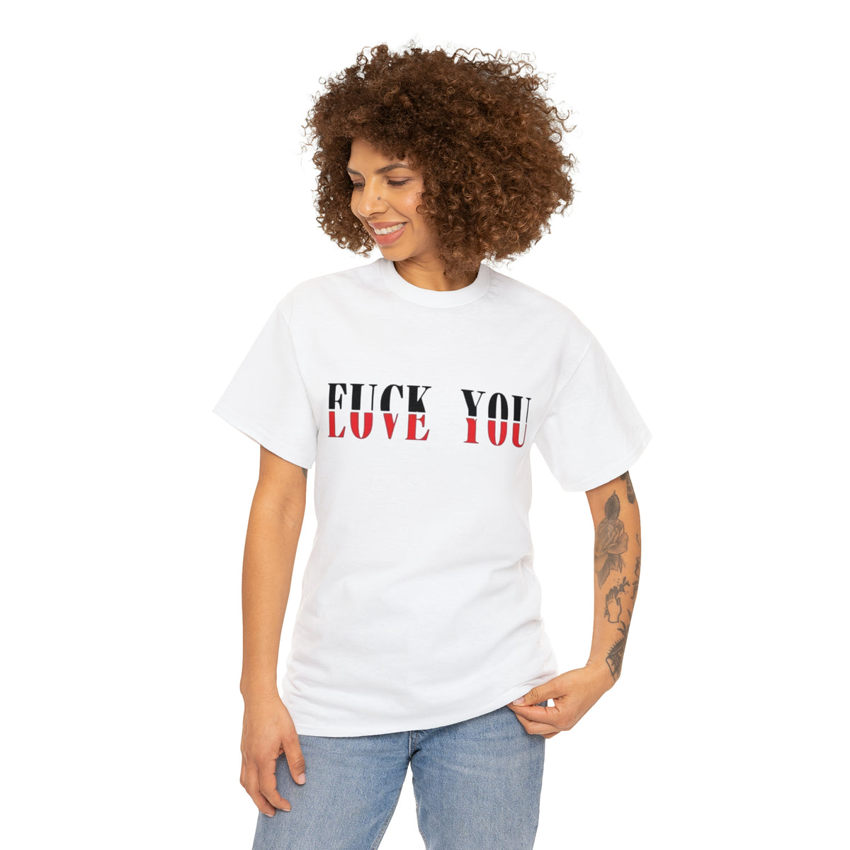 Flove You Mixed Message Tee