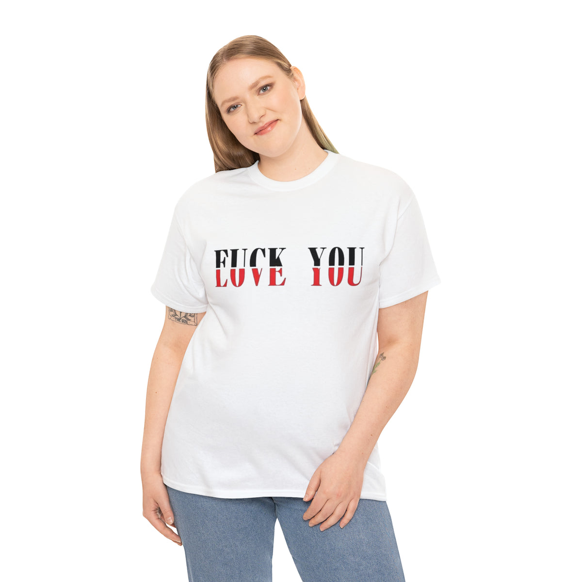 Flove You Mixed Message Tee