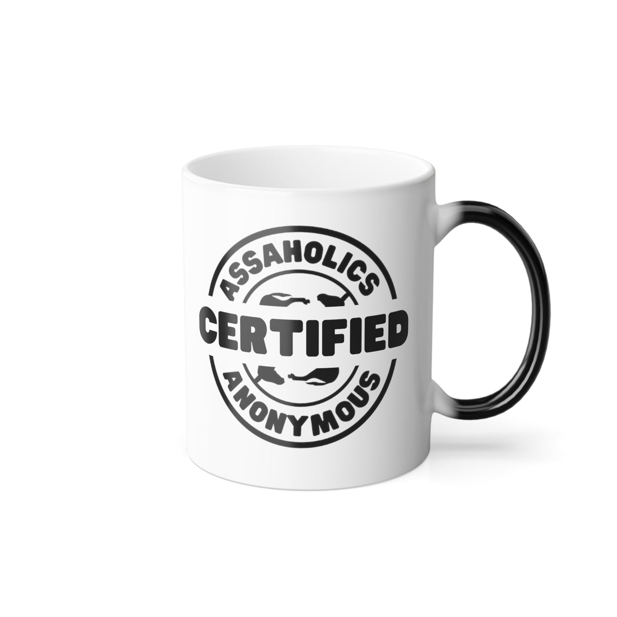 Magic Message Reveal Mug - Certified Assaholics Anonymous