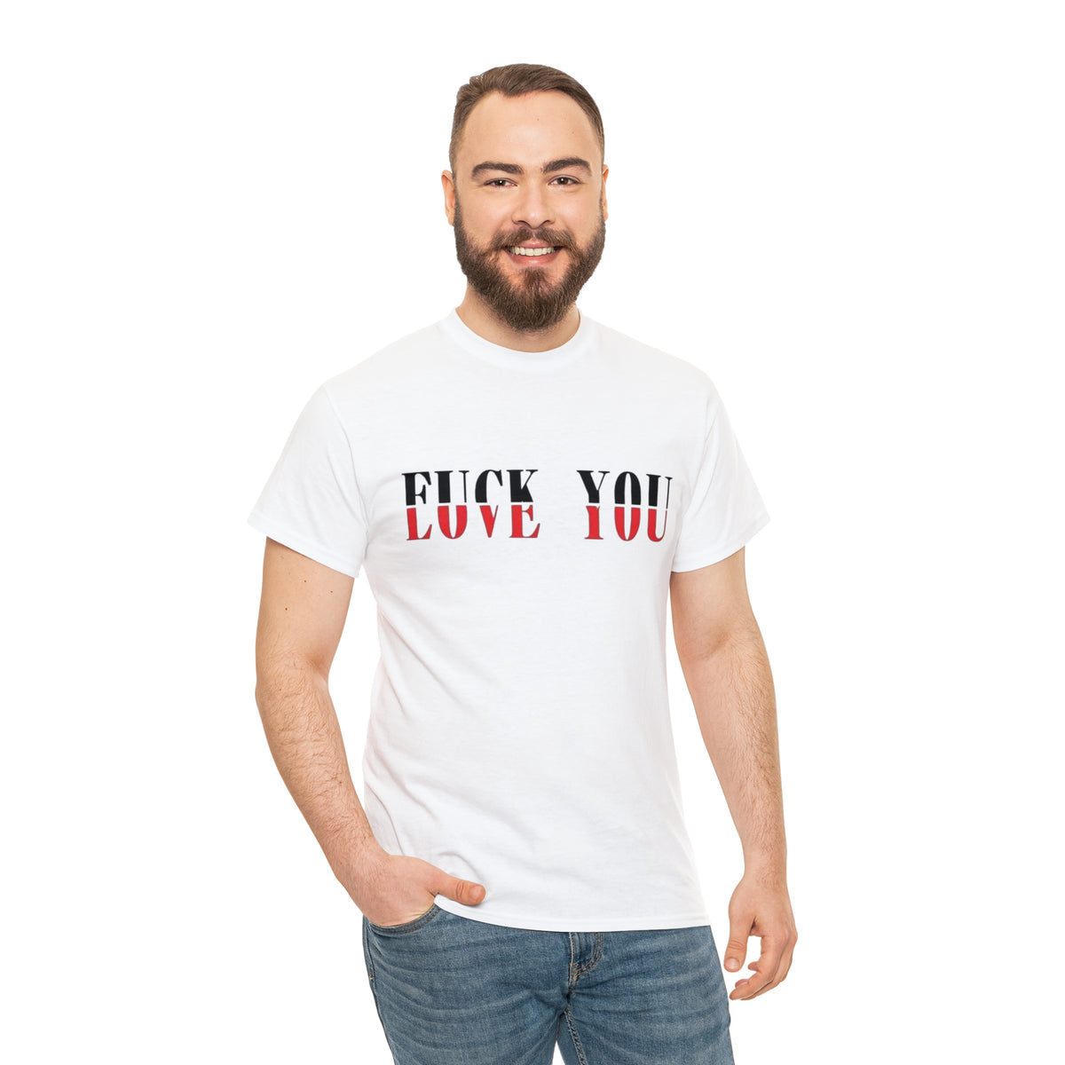 Flove You Mixed Message Tee