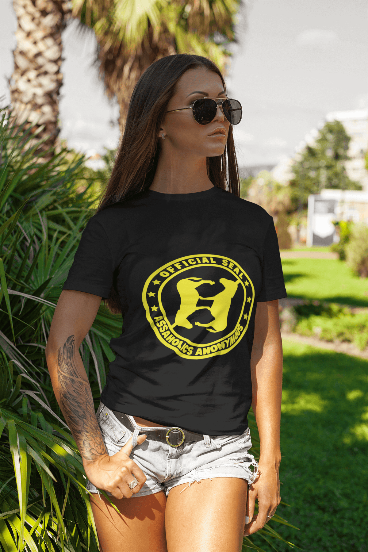 Assaholics Anonymous Official Seal Unisex Softstyle T-Shirt