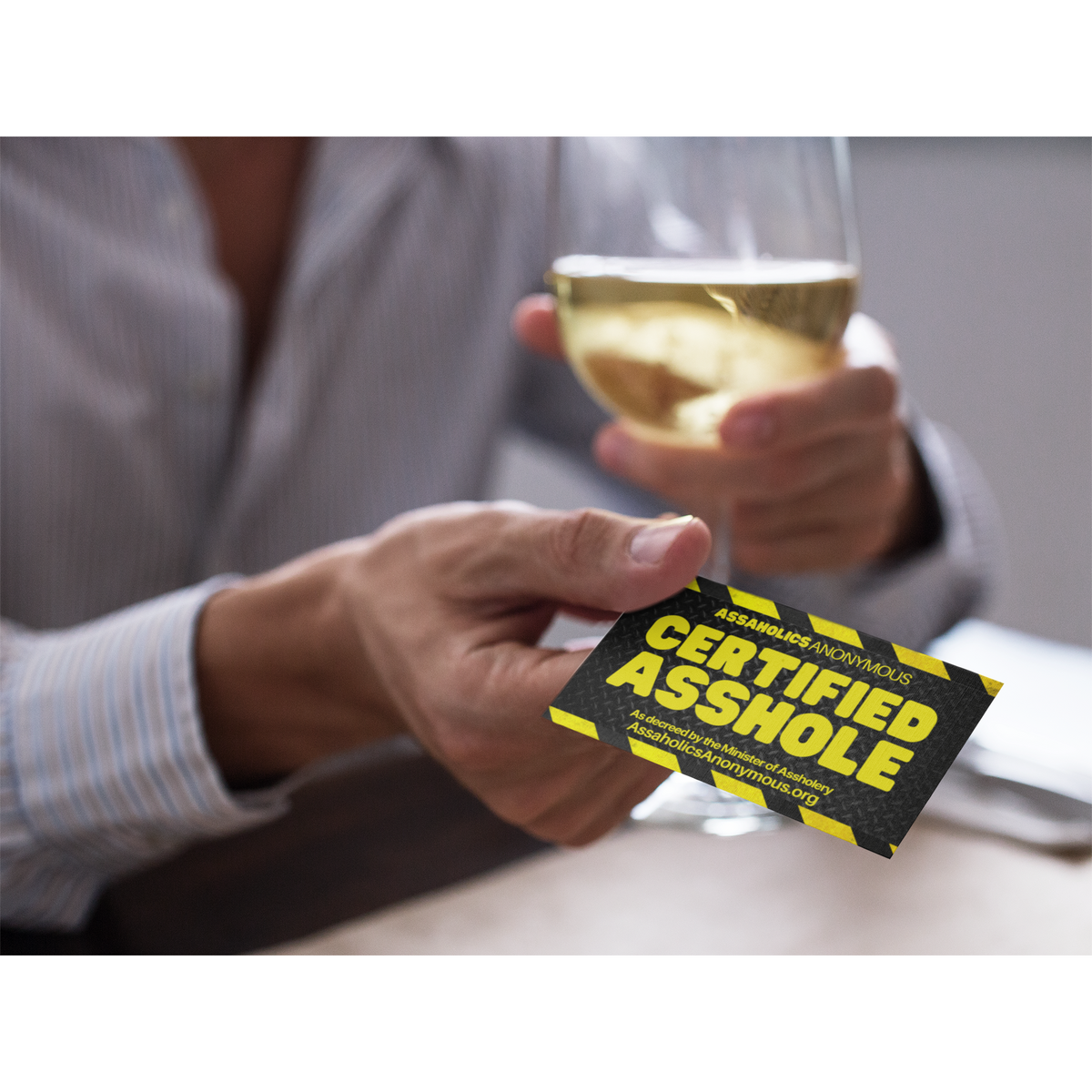 The Funny, Loud, Plastic Certified Asshole Card