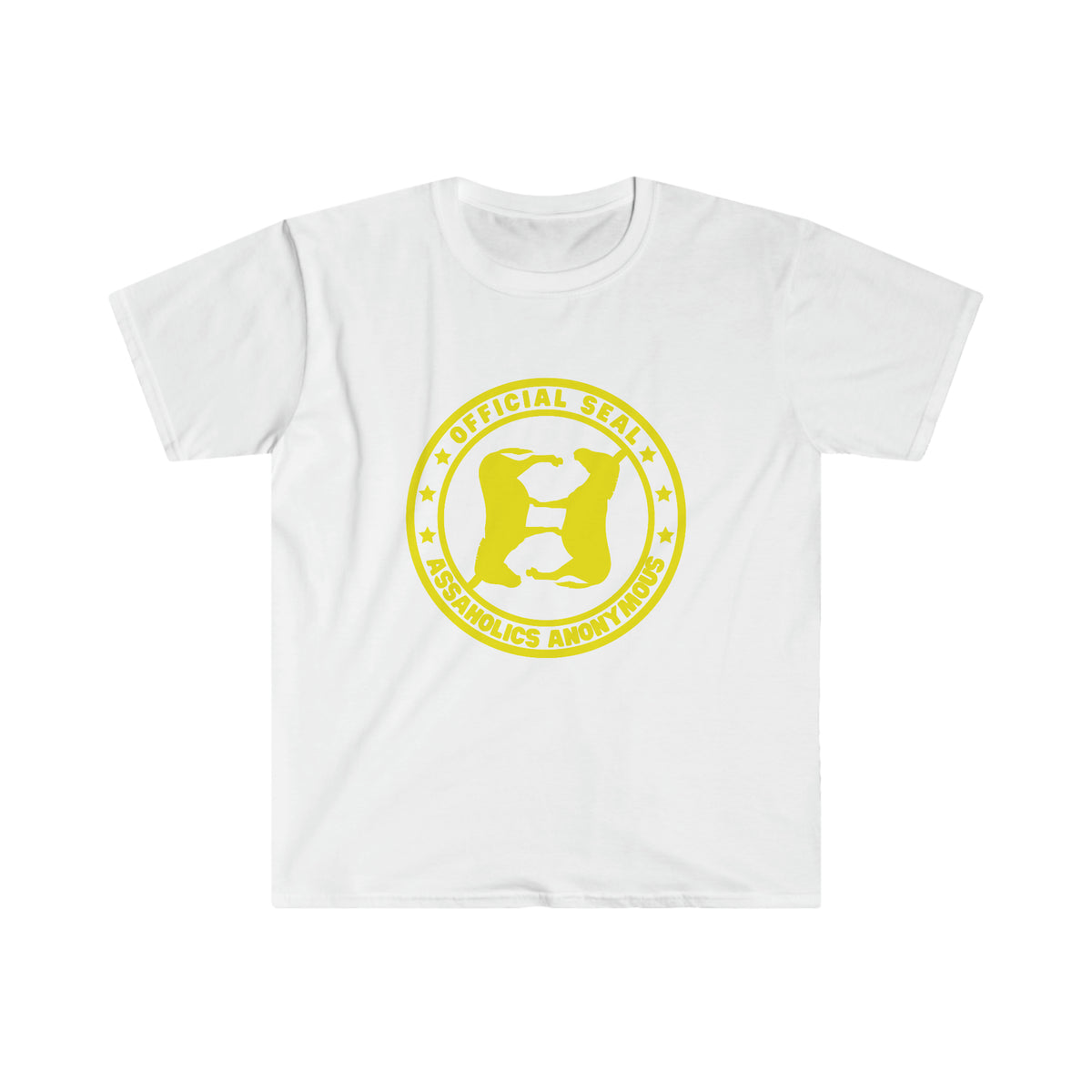 Assaholics Anonymous Official Seal Unisex Softstyle T-Shirt