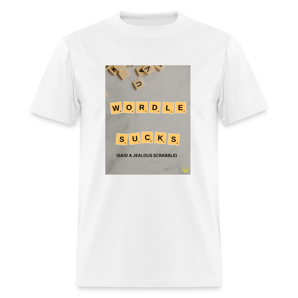 Wordle Sucks Unisex T-Shirt - white