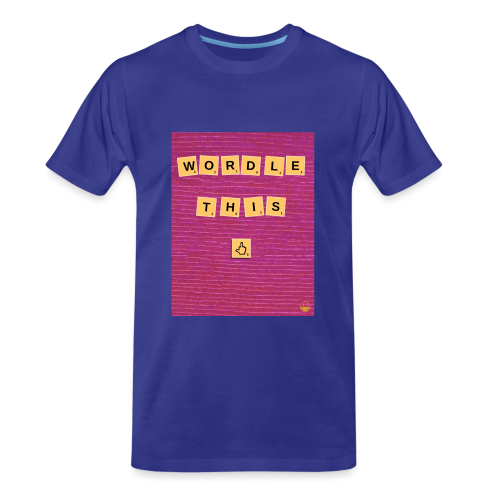 Wordle This! Premium Organic T-Shirt - royal blue